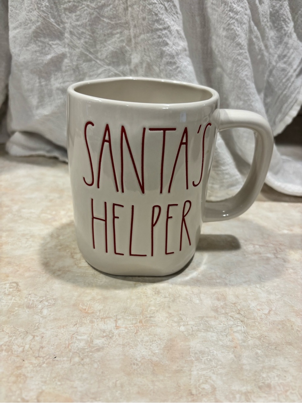Rae Dunn Santa's Helper mug